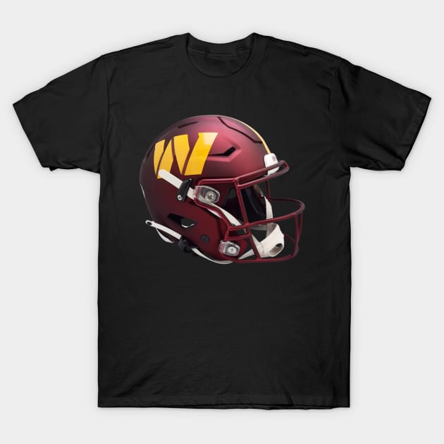 Gunmetal dark red helmet T-Shirt by Established One